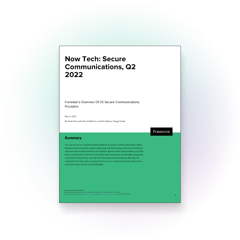 Forrester's 2022 Now Tech report on secure communications platforms includes Element