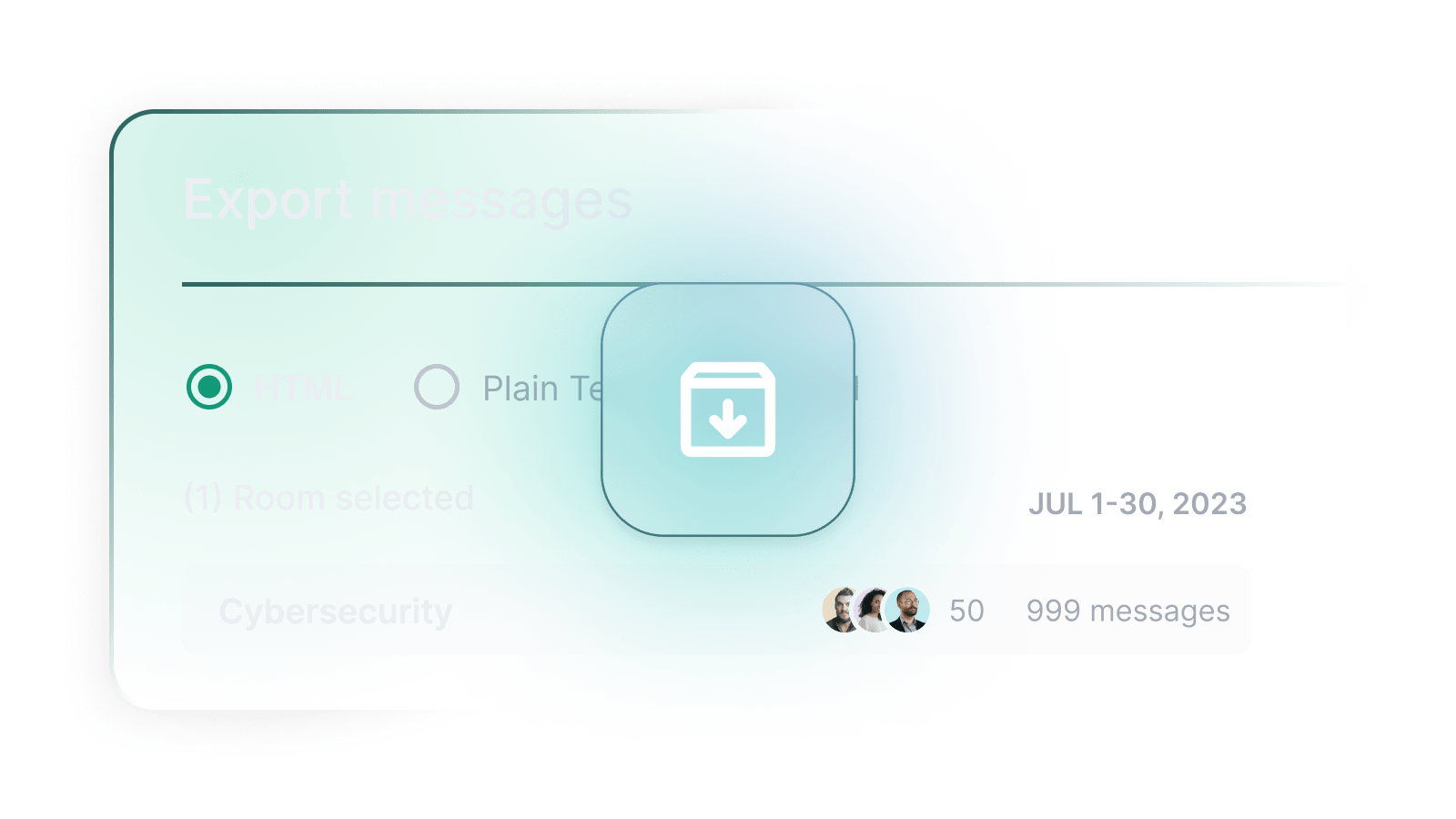 Message backup and export