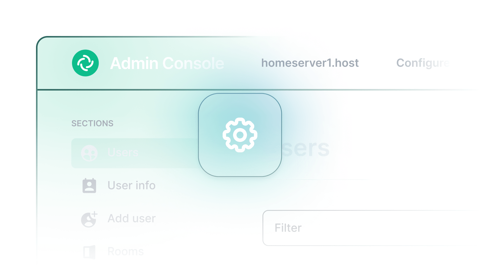 Admin Console dashboard